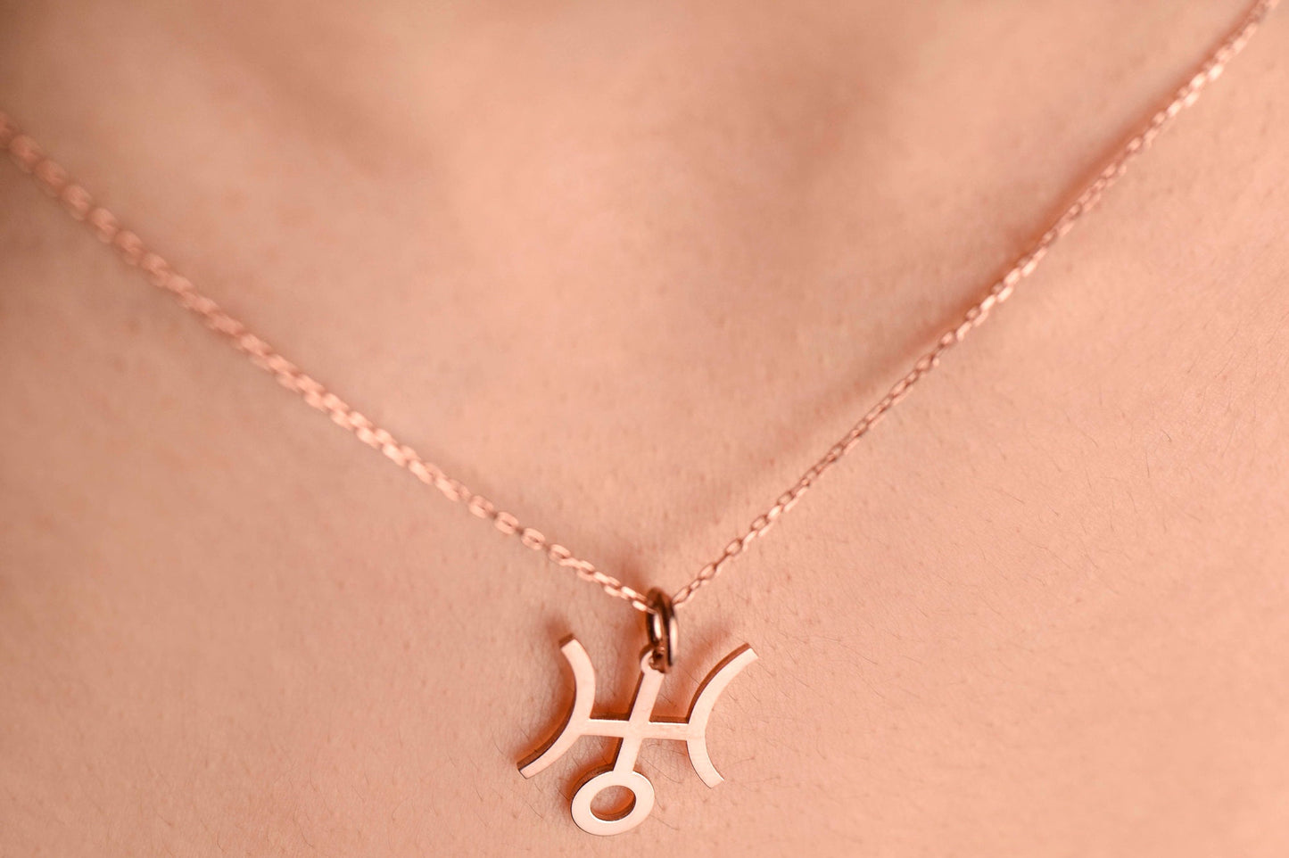 14K Solid Gold Uranus Necklace/ Solid Gold Uranus Necklace / Planet Charm Lucky Necklace/Gold Planet Charm Necklace,Christmas Gift Necklace