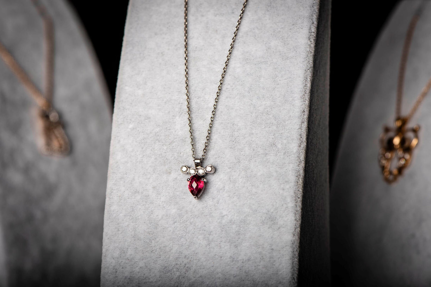 14K Solid Gold Diamond Tourmaline Necklace,Solid Gold with Various Stunning Designs,Diamond and Tourmaline Necklace,Christmas Gift Necklace