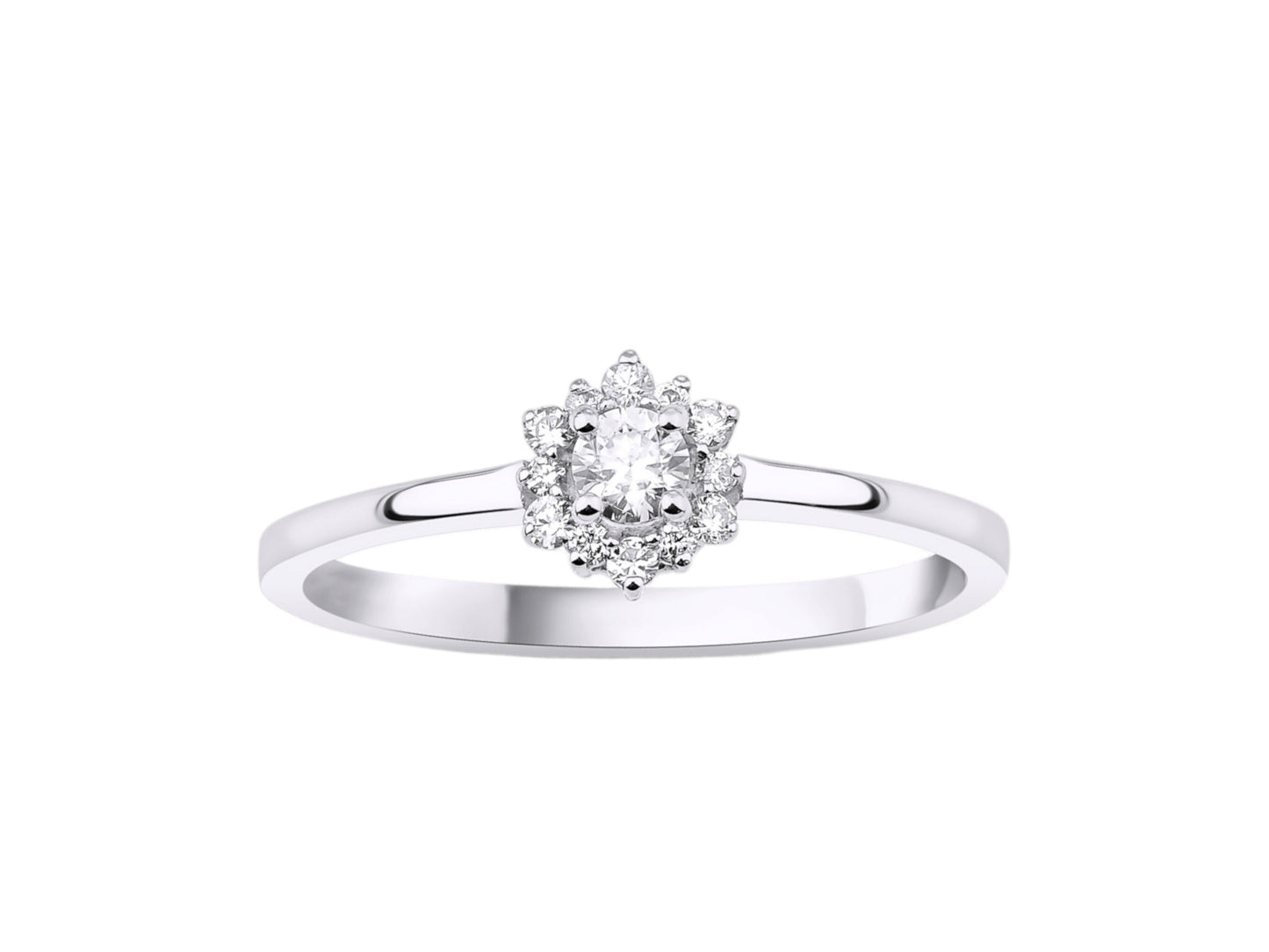Diamond Gold Ring,Diamond Ring,Engagement Ring,Birthday Gift,Cluster Diamond,14K gold ring,Art Deco Jewelry,Wedding Gift Ring, Gift For Mom