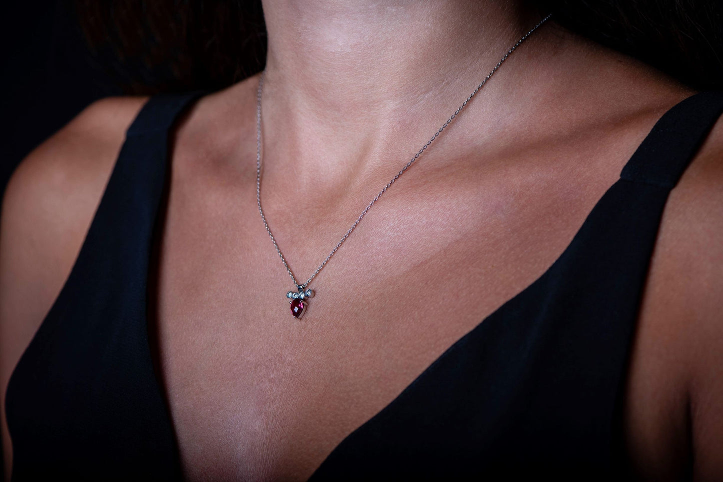 14K Solid Gold Diamond Tourmaline Necklace,Solid Gold with Various Stunning Designs,Diamond and Tourmaline Necklace,Christmas Gift Necklace