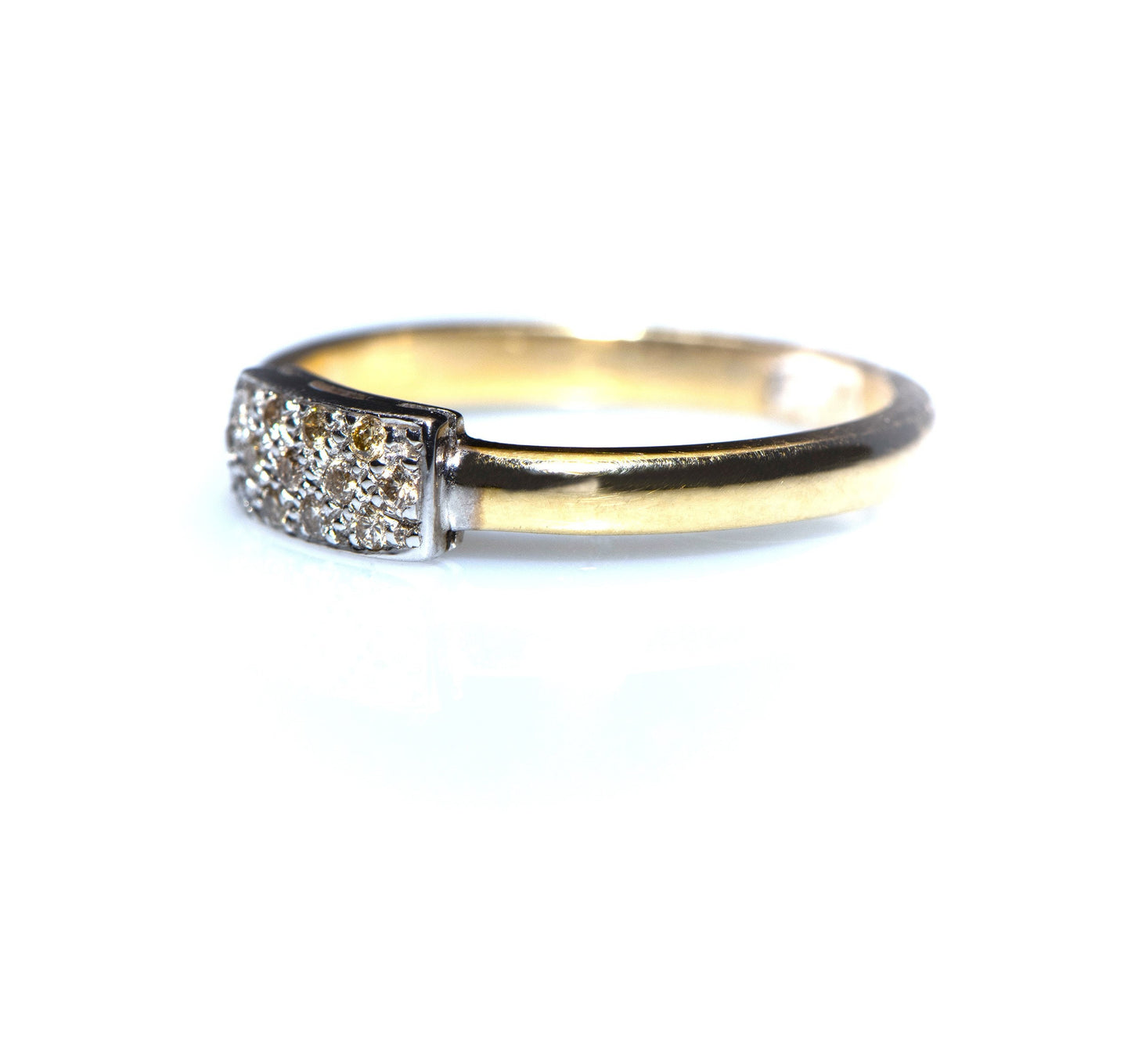 Vintage Inspired Diamond Cluster Wedding Ring, 14K Solid Gold Vintage Ring, Design Diamond Ring, Engagement Gift Ring, Gift for Mom