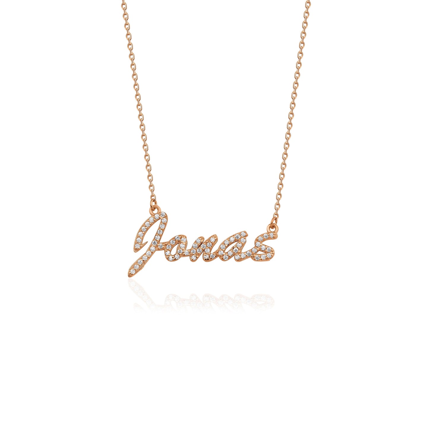 14K Solid Gold Name Necklace/Gold Name Necklace/Diamond Name Necklace/Gold Name Necklace/Personalized Name Necklace/Gift for Love