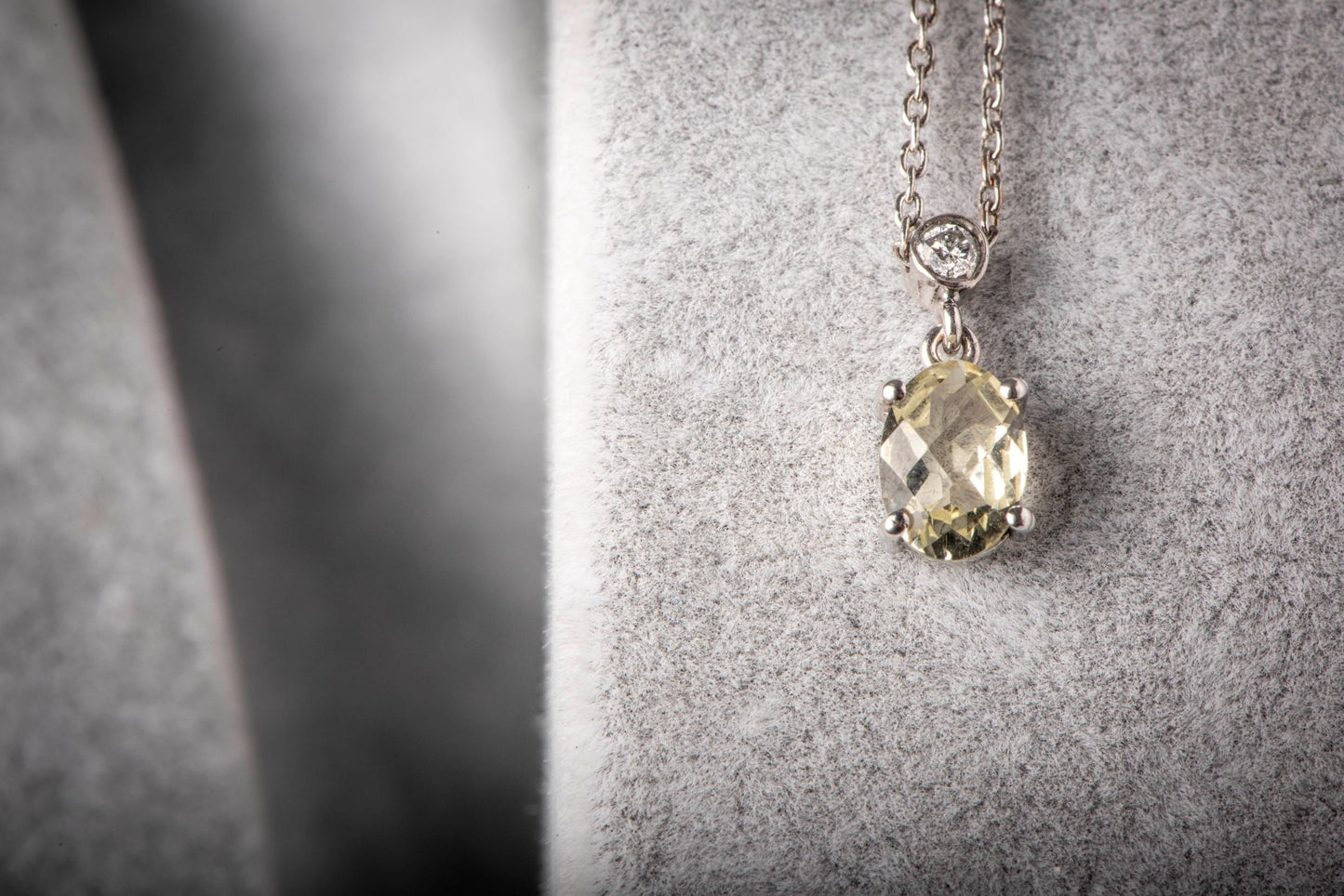 14K Gold Diamond Tourmaline Necklace/Chain Elegant Anniversary Gift/Personalized Birthstone Gift Necklace/Valentine’s Day Gift,Gift for love