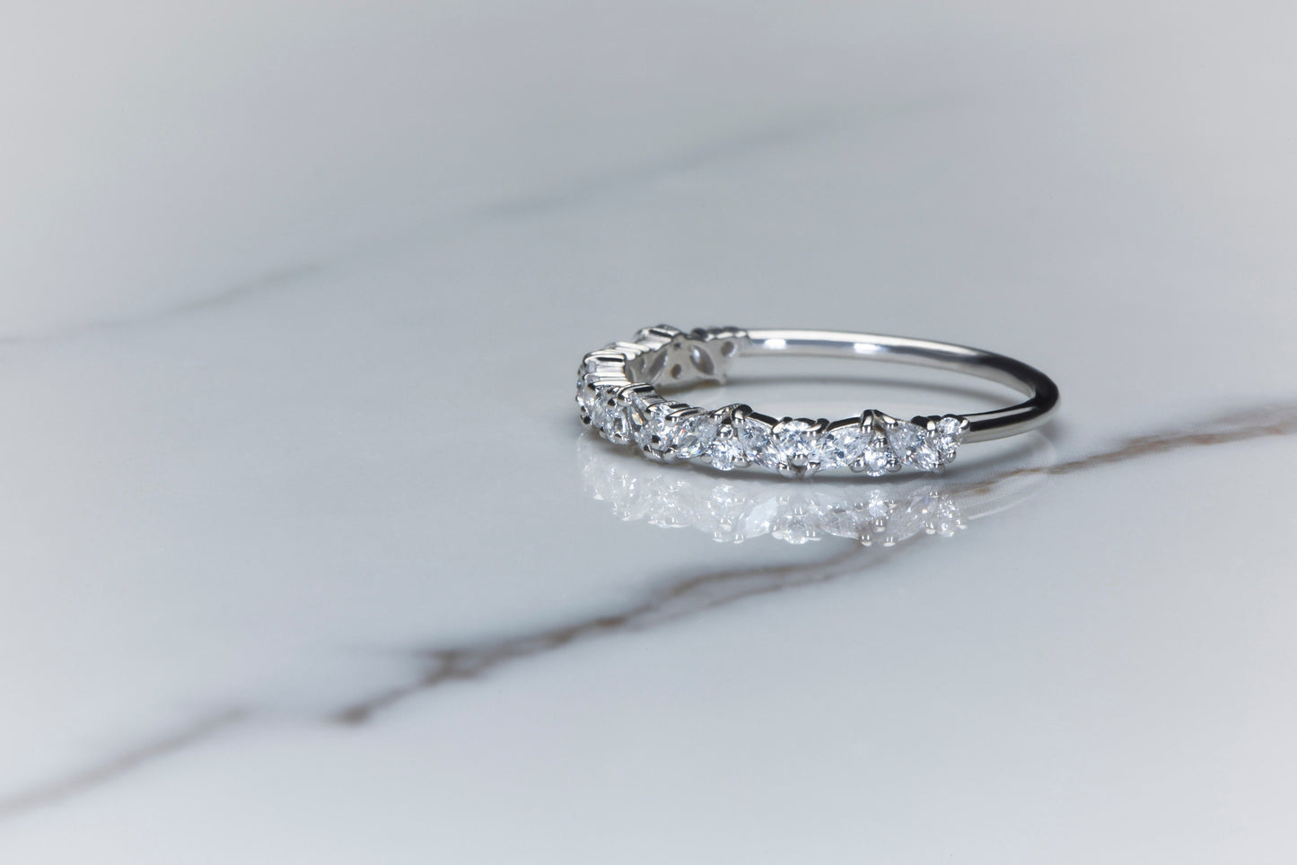 Marquise Diamond Ring,Engagement Gift Ring,Cluster Marquise Diamond Wedding Band,Christmas Gift Ring,X-mas Gift Ring,Gift For MOM