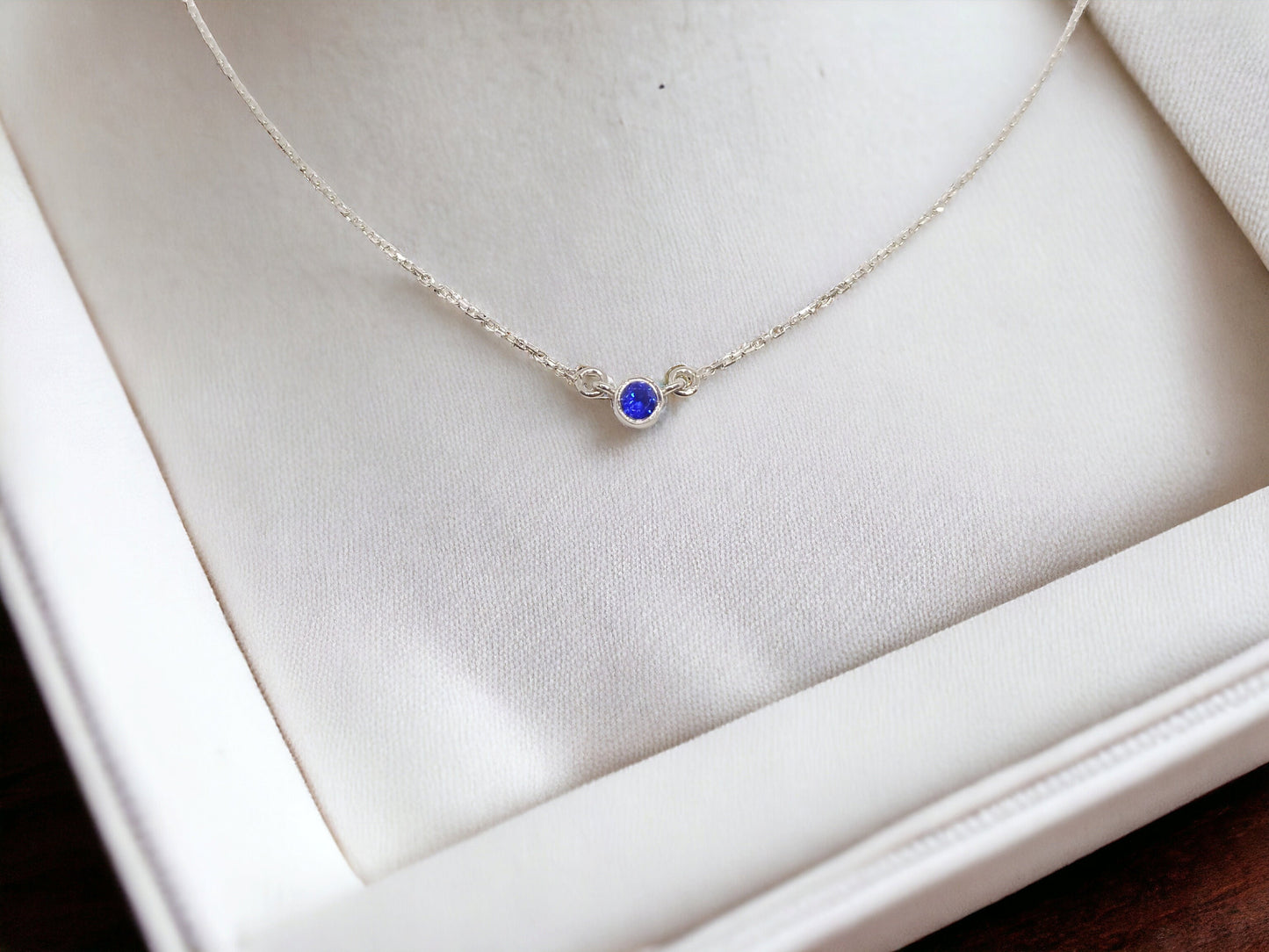 Solid Gold Birthstone Necklace, Personalized Birthstone Necklace, Bridesmaid gift,Birthday Gift, Birthstone Jewelry,Mother's Day Gift