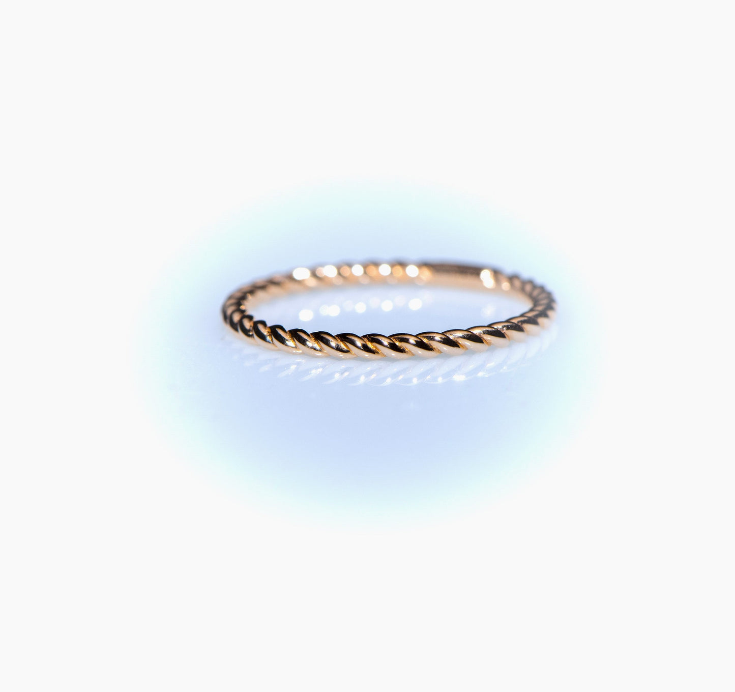 Vintage Inspired Fine Twist  Rose Gold Ring,Statement Piece for All Occasions,Thin Peg Ring,Gold Peg Ring, Gift For Mom