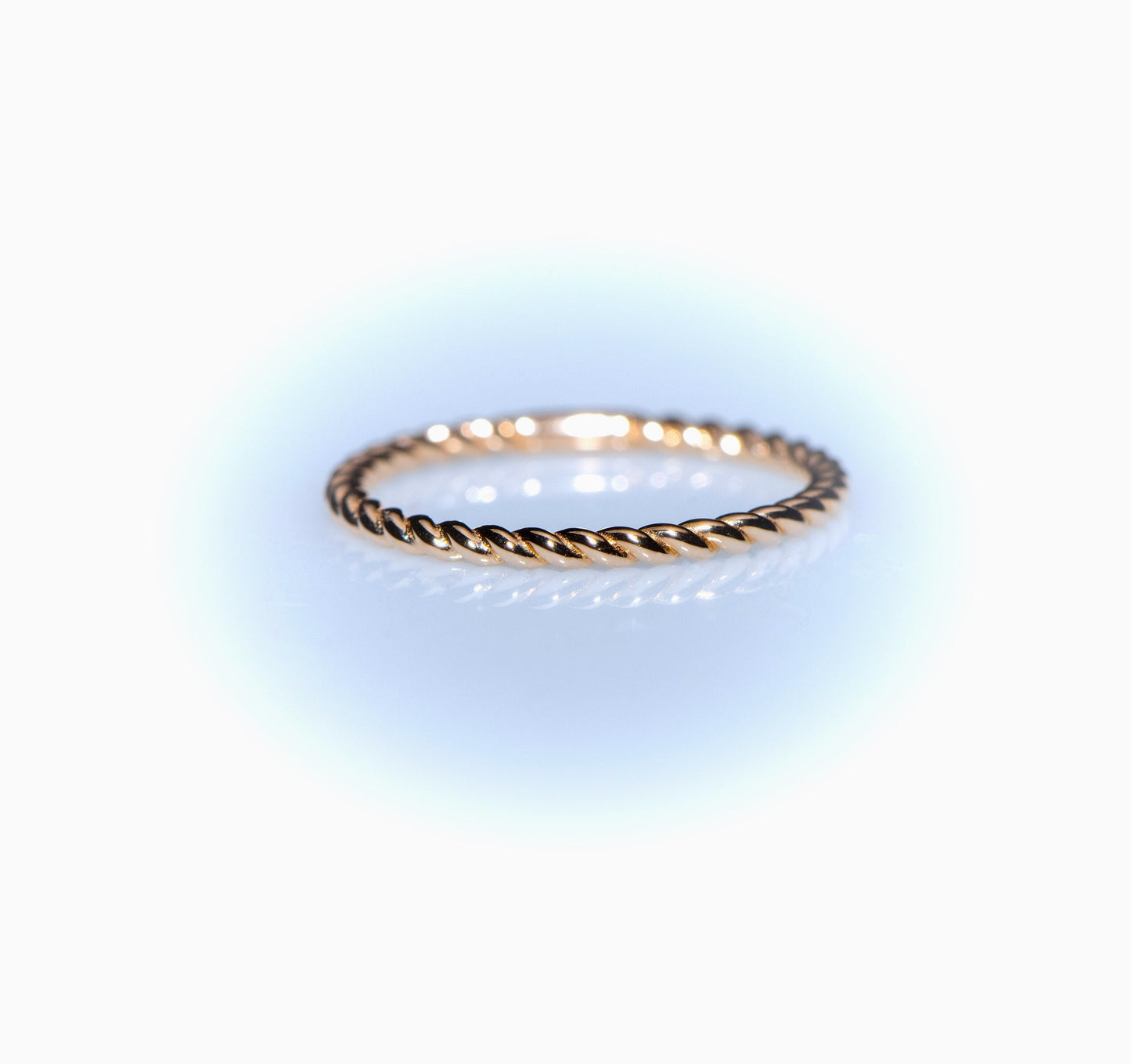 Vintage Inspired Fine Twist  Rose Gold Ring,Statement Piece for All Occasions,Thin Peg Ring,Gold Peg Ring, Gift For Mom