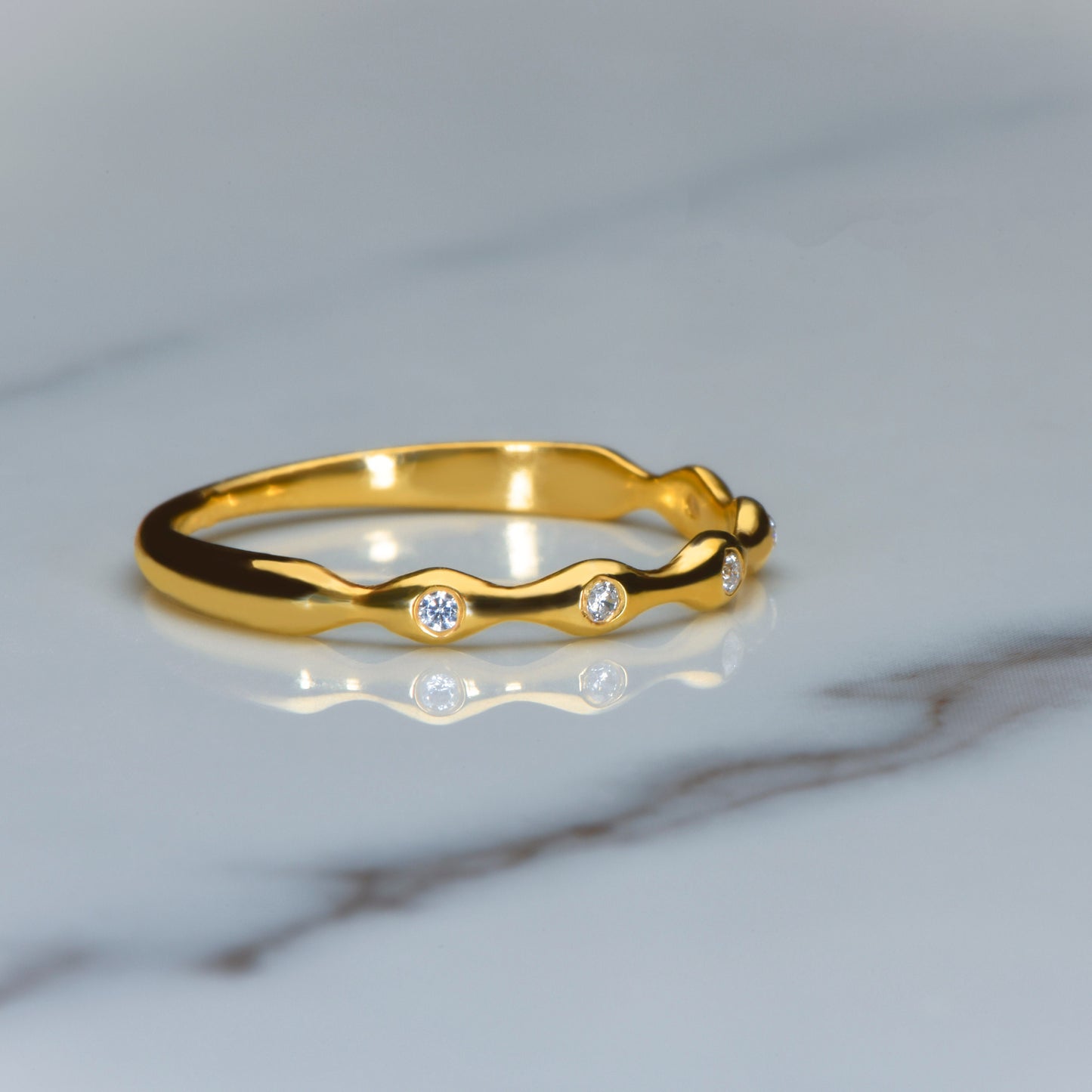 Gold Diamond Wedding Ring, Model Gold Ring,Gold Diamond Engagement Ring, Minimal Gold Ring, Design Gold Ring, Gift for Mom
