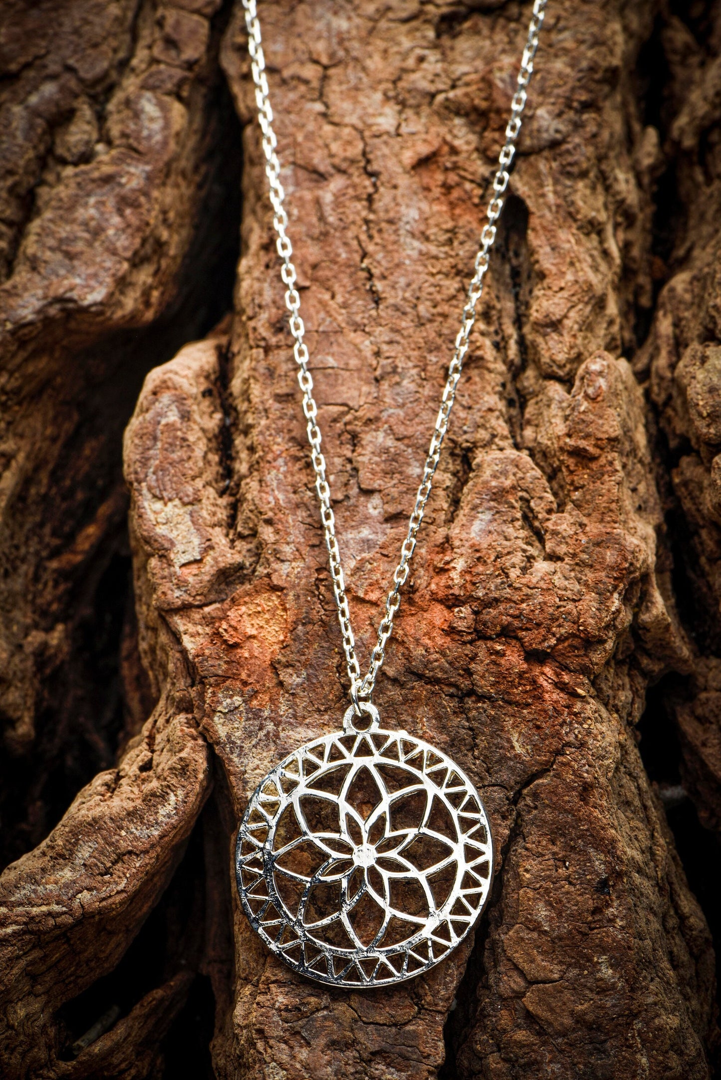 Flower of Life Necklace,Vitality and Success Necklace,Minimal Thin Necklace,Flower Lover Necklace,Birthday Gift Necklace,Christmas Gift