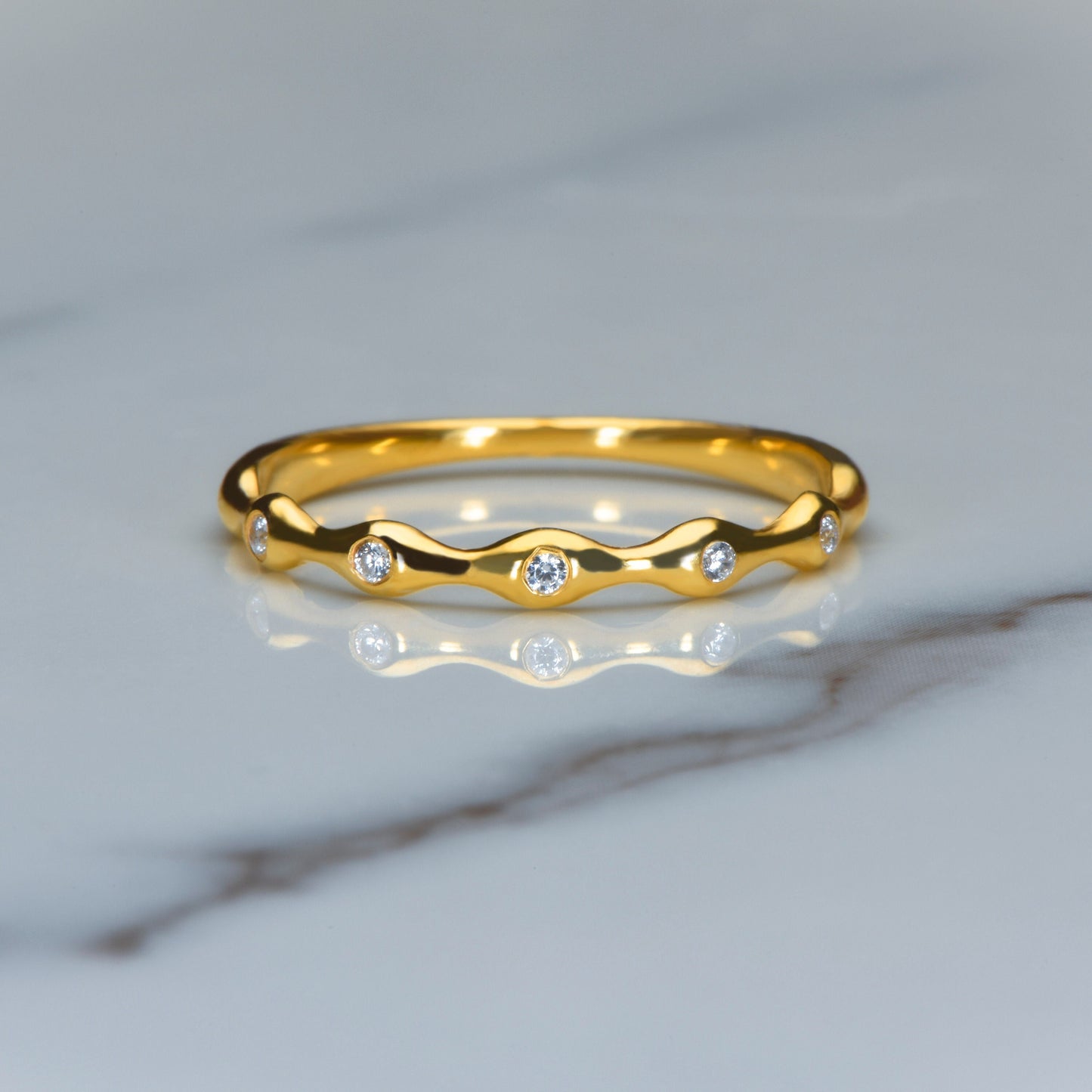 Gold Diamond Wedding Ring, Model Gold Ring,Gold Diamond Engagement Ring, Minimal Gold Ring, Design Gold Ring, Gift for Mom
