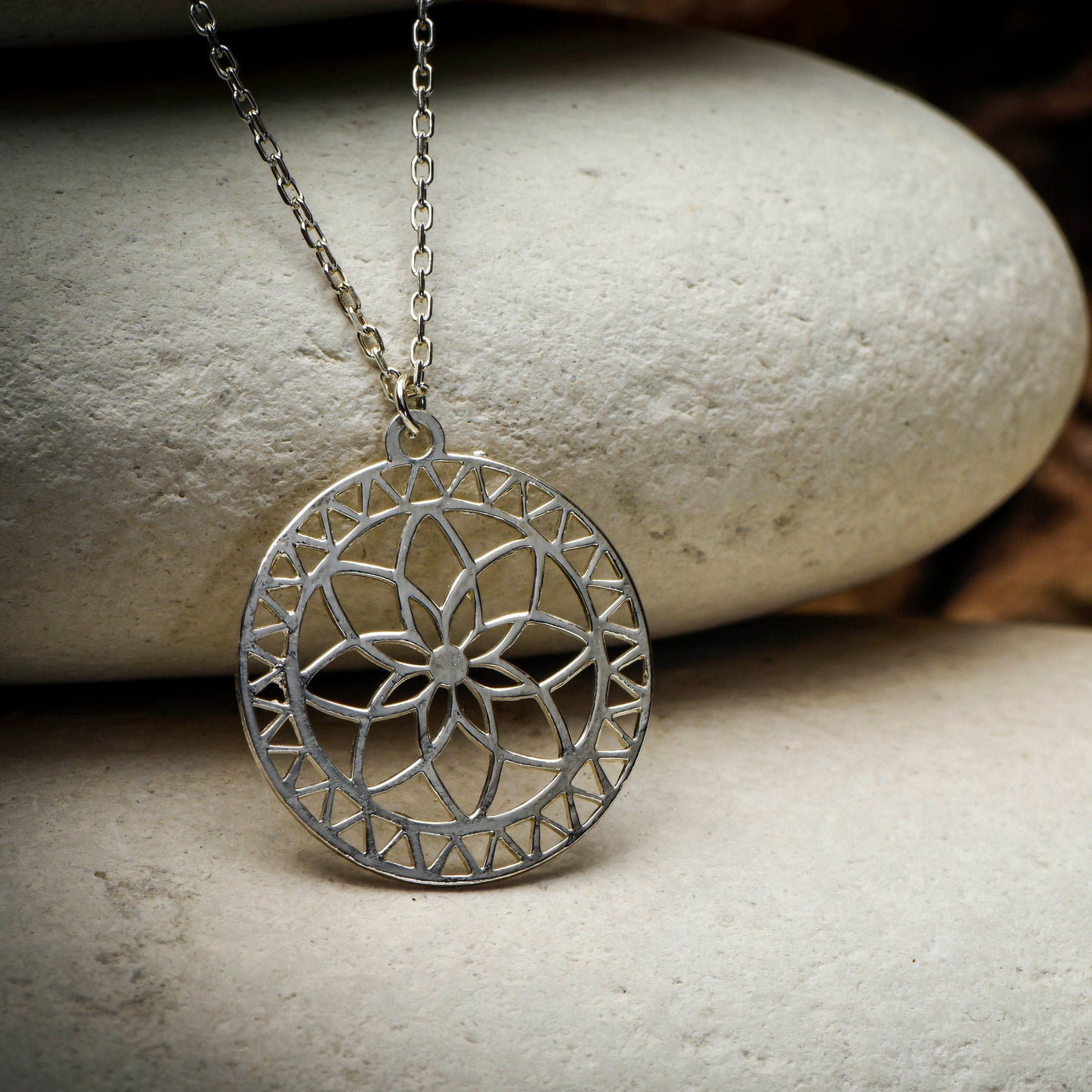 Flower of Life Necklace,Vitality and Success Necklace,Minimal Thin Necklace,Flower Lover Necklace,Birthday Gift Necklace,Christmas Gift