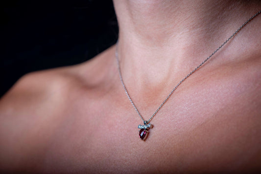 14K Solid Gold Diamond Tourmaline Necklace,Solid Gold with Various Stunning Designs,Diamond and Tourmaline Necklace,Christmas Gift Necklace